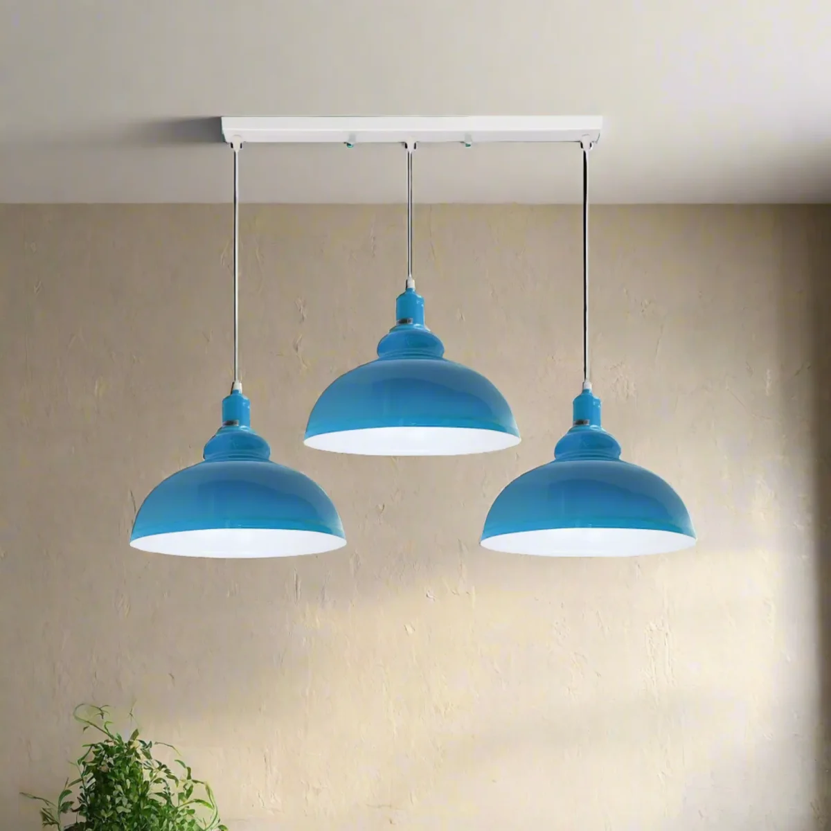 3 Way Adjustable Pendant Light Metal Retro Hanging Light ~4299