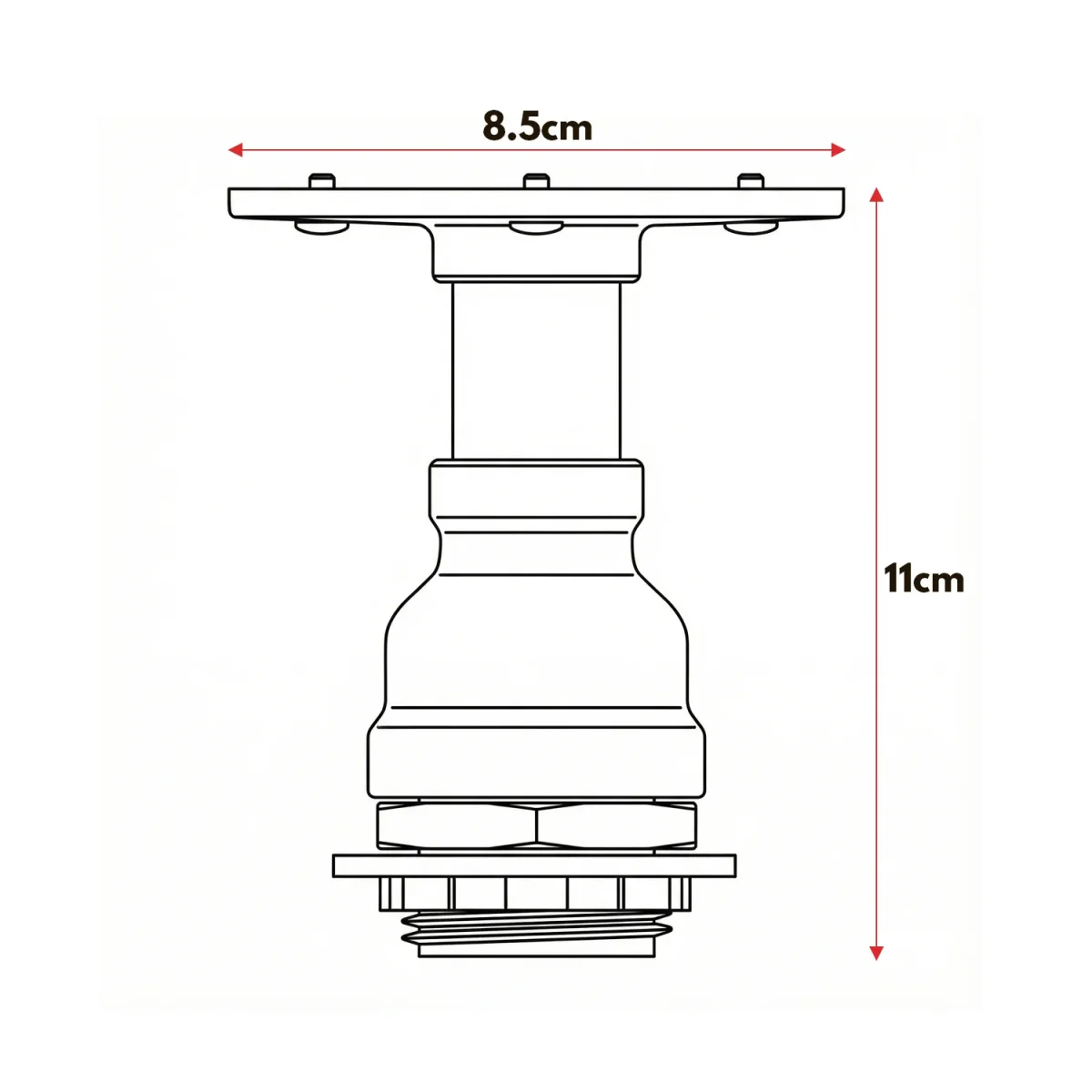 E27 Steampunk Flush Mount Pipe Ceiling Light ~6547 - Image 3