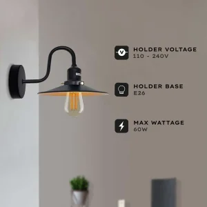 Industrial Swan Neck Wall Light E27 ~ 5163