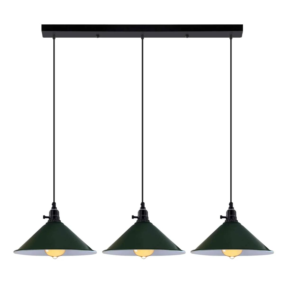 Kitchen Island 3 Light Pendant Light With Fluming Switch ~6187 - Image 8